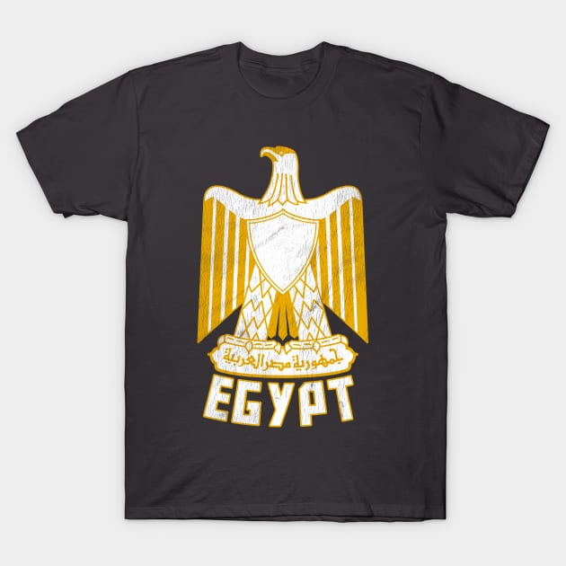 Egypt // Vintage Faded Style Flag Design T-Shirt by DankFutura